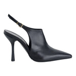 Albano Chanelle Donna in Pelle Nera con Tacco Alto 100mm