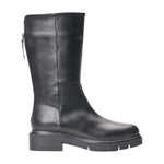 Albano Stivaletto Donna Alto Nero in Pelle con Tacco Largo 40mm
