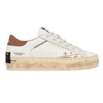 Crime London Sneakers Donna Bianca Distressed Platform Golden Star