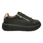Impronte Sneakers Donna in Pelle Nero Oro