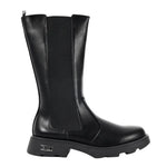 Cult Young Stivale Alto Bambina Nero con Zip ed Elastico