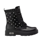 Cult Young Anfibio Bambina Nero con Borchie e Rouches