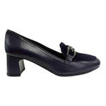 Susimoda Mocassino Donna Blu con Morsetto e Tacco Largo Alto 50mm