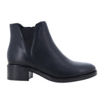 Melluso Stivaletto Donna in Pelle Nera con Elastico e Tacco Largo Alto 40mm
