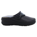 Melluso Pantofola Donna Nera con Strappo e Zeppa Alta 55mm