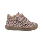 Primigi Sneakers Bambina in Camoscio Cipria con Stampa Leopardata