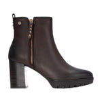 Carmela Tronchetto Donna Marrone in Pelle con Tacco Alto 80mm e Zip