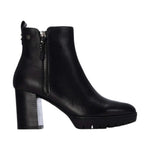 Carmela Tronchetto Donna Nero in Pelle con Tacco Alto 80mm e Zip