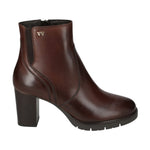 Valleverde Tronchetto Donna in Pelle Marrone con Tacco Alto 75mm