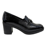 Susimoda Mocassino Donna Nero in Vernice con Tacco Largo 70mm