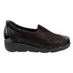 Susimoda Mocassino Donna in Vernice e Camoscio Moro con Zeppa Alta 40mm