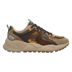 Jeep Sneakers Uomo Marrone in Camoscio e Tessuto