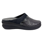 Melluso Pantofola Donna Grigio Blu con Zeppa Alta 55mm e Plantare Estraibile