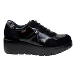 Callaghan Sneakers Donna Nera in Camoscio con Suola Alta 50mm