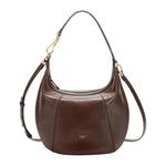 Nannini Firenze Borsa a Spalla Donna Celebrity in Pelle Bruciato con Tracolla