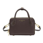 Nannini Firenze Borsa a Mano Piccola Donna Joanna L in Pelle Marrone Glace con Tracolla