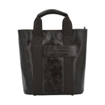 Nannini Firenze Borsa a Mano Donna Stella in Pelle e Tessuto Marrone Glace