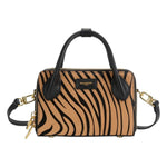 Nannini Firenze Borsa a Mano Piccola Donna Joanna Zebra Cuoio