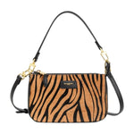 Nannini Firenze Borsa a Mano Donna Joanna Zebra Cuoio con Tracolla