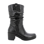 Igi&Co Stivale Donna in Pelle Nera con Tacco Largo Alto 60mm