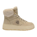 Blauer Sneakers Alta Donna Maribel Tortora con Pelliccia Sintetica