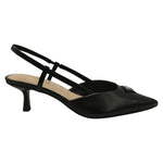 Guess Chanelle Donna in Pelle Nera con Triangolo e Tacco Alto 60mm