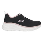 Skechers Sneakers Donna Nero Rosa Fashion Fit 2.0 - Moonlight Glow