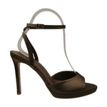Teresaemme Sandalo Donna in Raso Bronzo con Tacco a Stiletto Alto 110mm