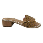 Bottega Smeralda Scalzato Donna Beige Bronzo con Tacco Alto 40mm