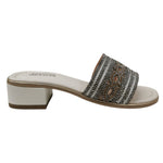 Bottega Smeralda Scalzato Donna in Pelle Bianca con Tacco Alto 45mm