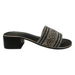 Bottega Smeralda Scalzato Donna in Pelle Nera con Tacco Alto 45mm