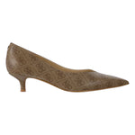 Guess Dècollettè Donna Casen2 Beige Marrone con Tacco Alto 40mm