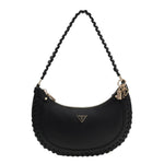 Guess Borsa a Spalla Donna Mezzaluna Nera Petra