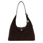 Guess Borsa a Spalla Donna Ella Hobo in Camoscio Sintetico Espresso