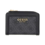 Guess Portafoglio Donna Piccolo Lindsey Grigio Nero Logo