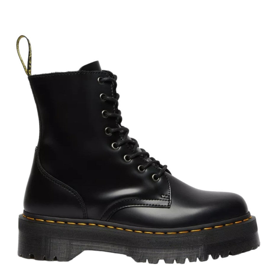 Dr Martens Anfibio Donna Jadon in Pelle Nera Platform con Cerniera