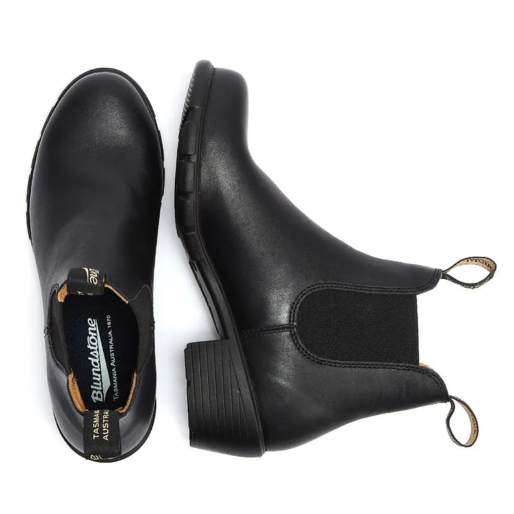 Blundstone Stivaletti Chelsea Donna in Pelle Nera con Tacco Basso