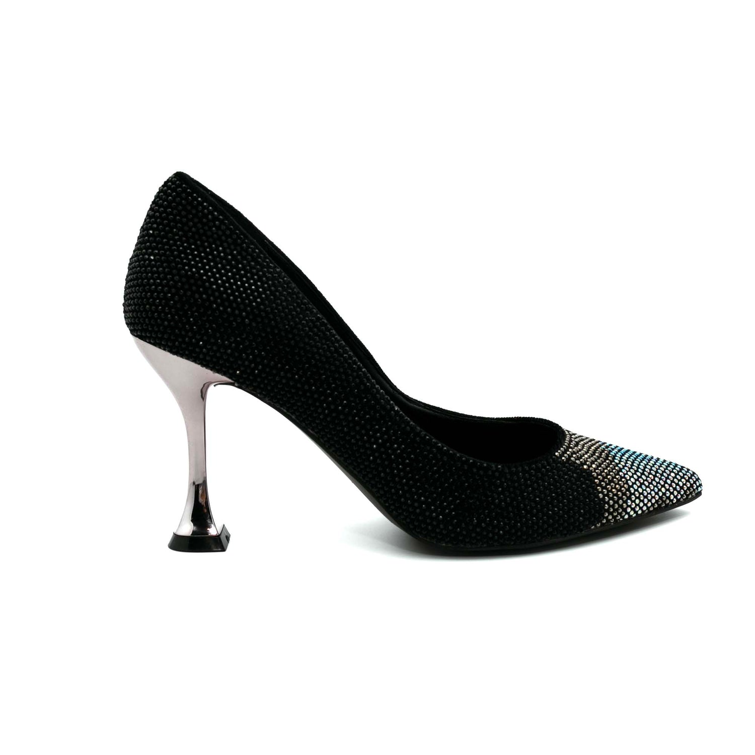 Steve Madden Décolleté nero con strass all over t.8