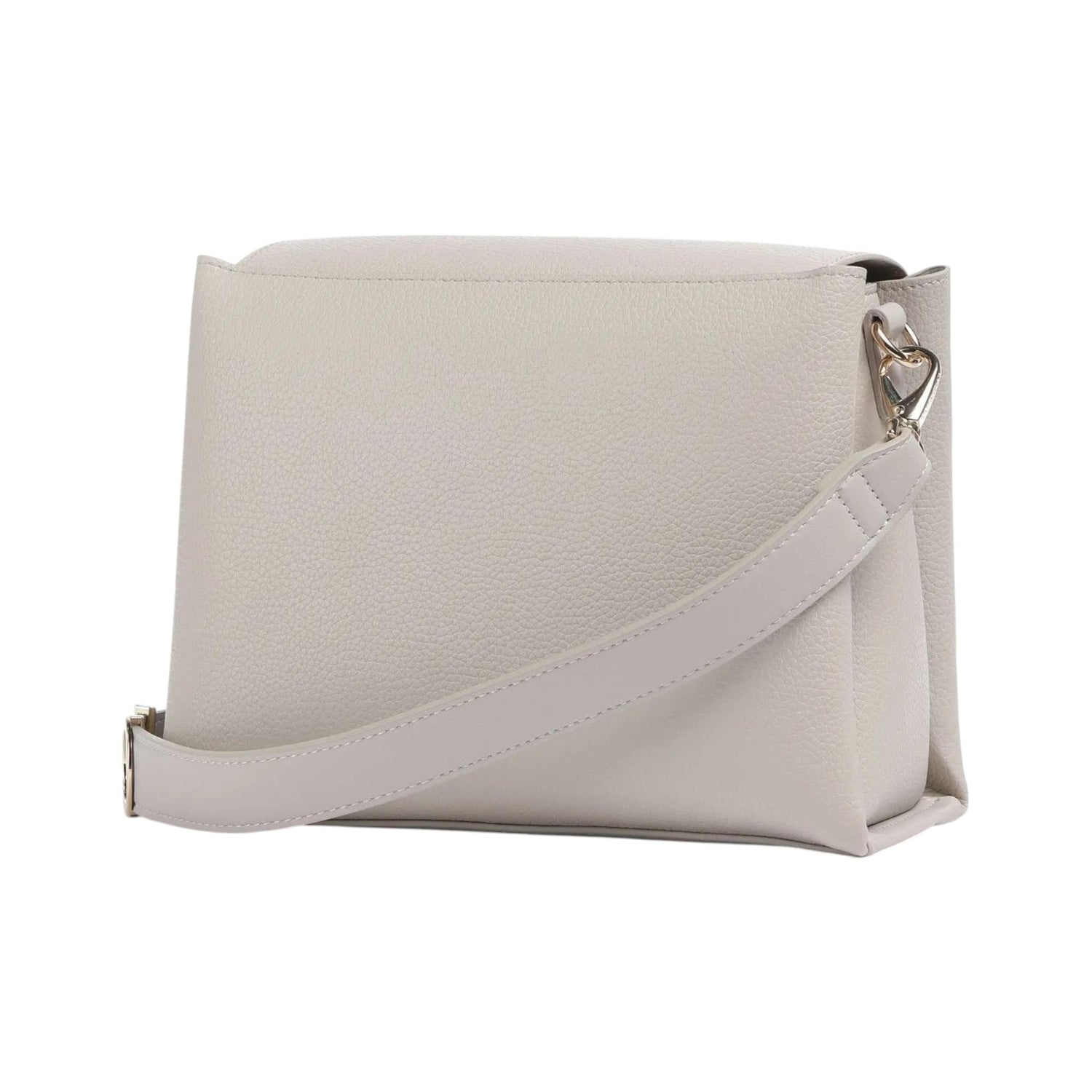 Mario Valentino Borsa a Tracolla Donna Linea Alexia in Pelle Sintetica Perla con Doppia Tracolla