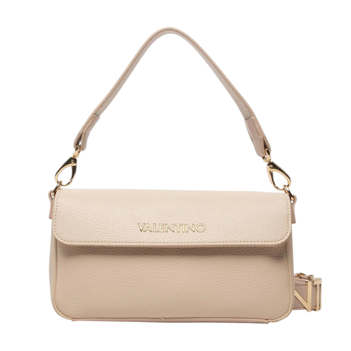 Mario Valentino Borsa a Spalla Donna Alexia Ecru con Bottone