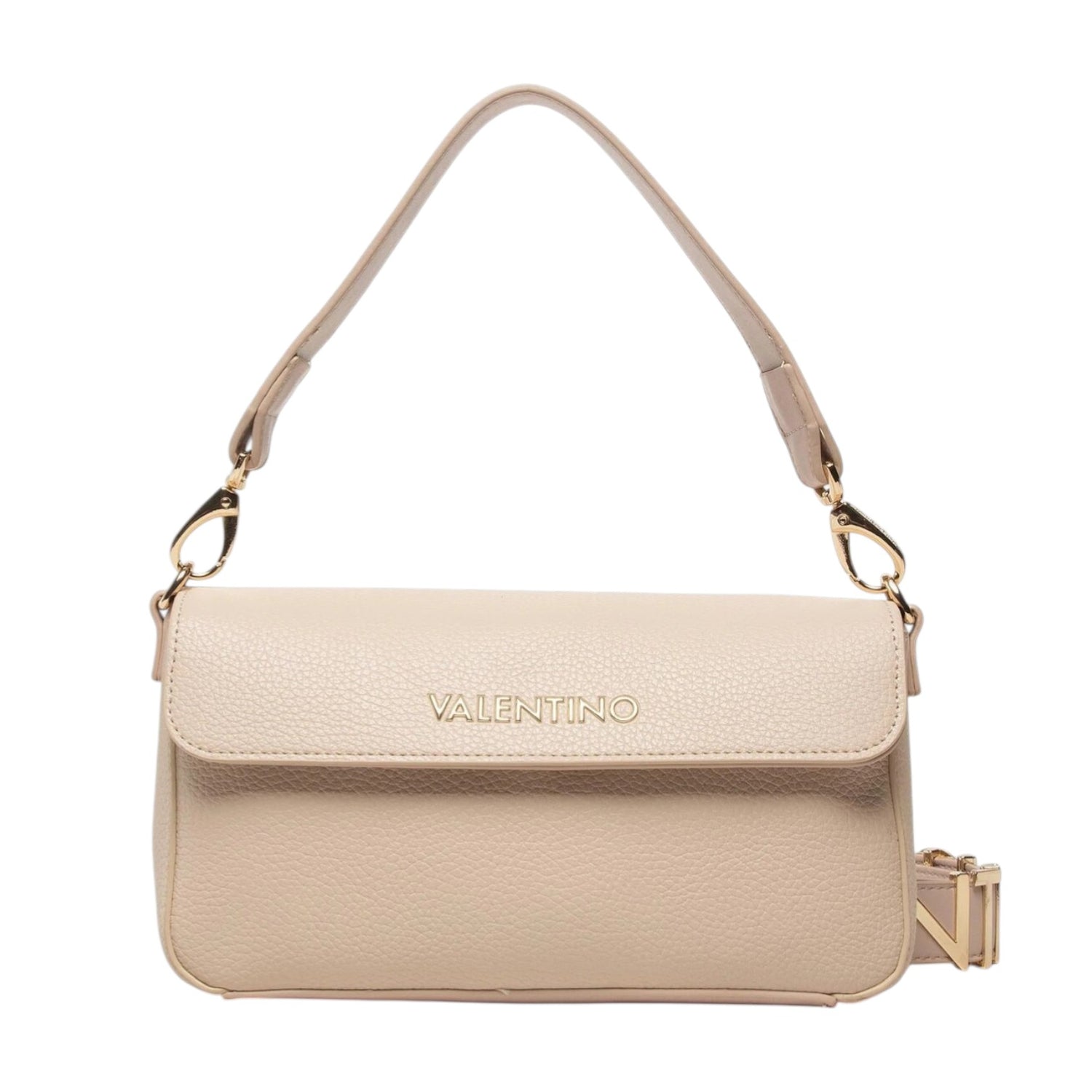 Mario Valentino Borsa a Spalla Donna Alexia Ecru con Bottone