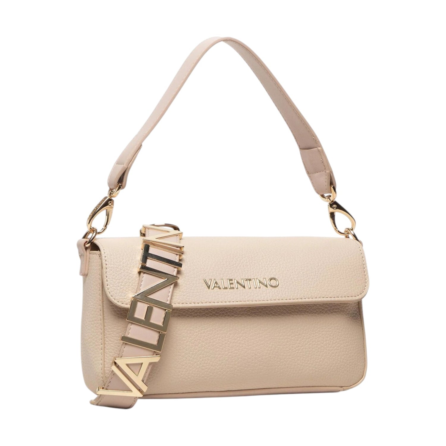 Mario Valentino Borsa a Spalla Donna Alexia Ecru con Bottone