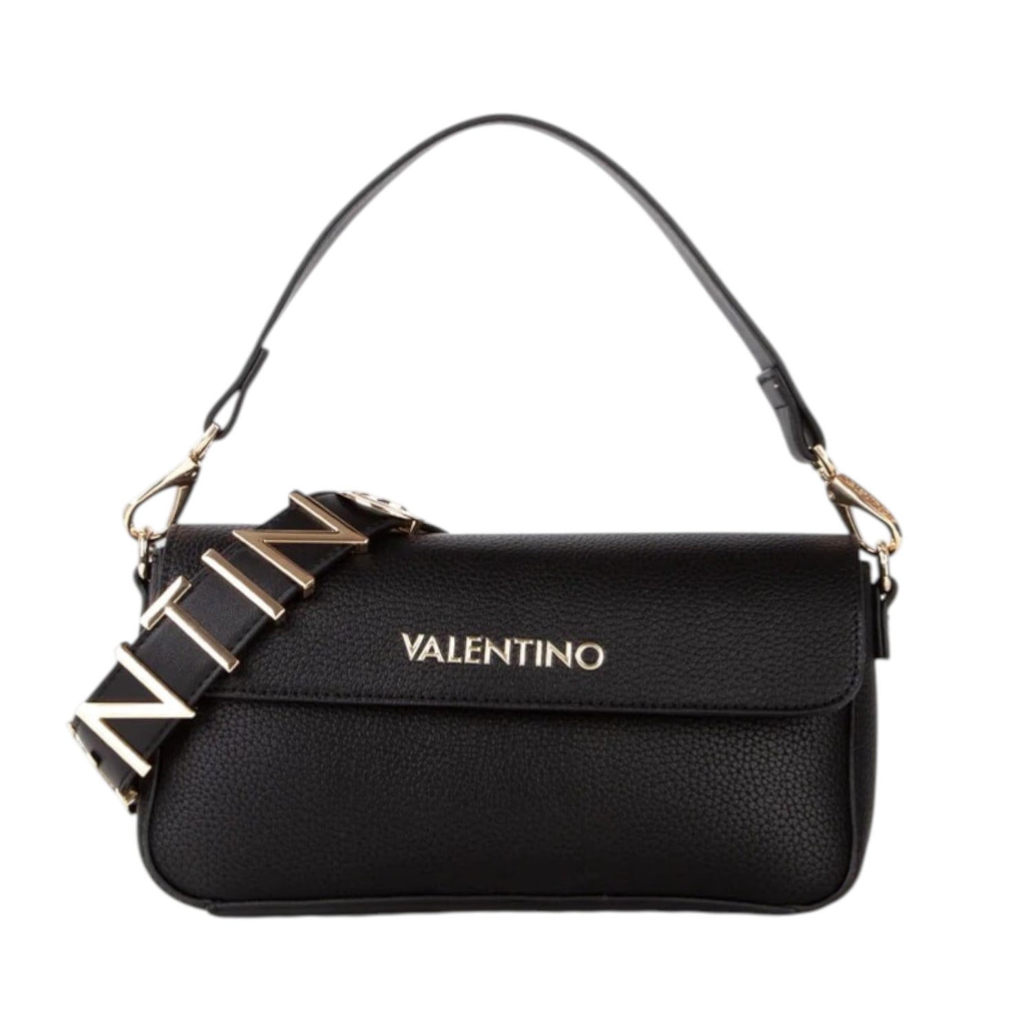 Mario Valentino Borsa a Spalla Donna Alexia Nera con Bottone