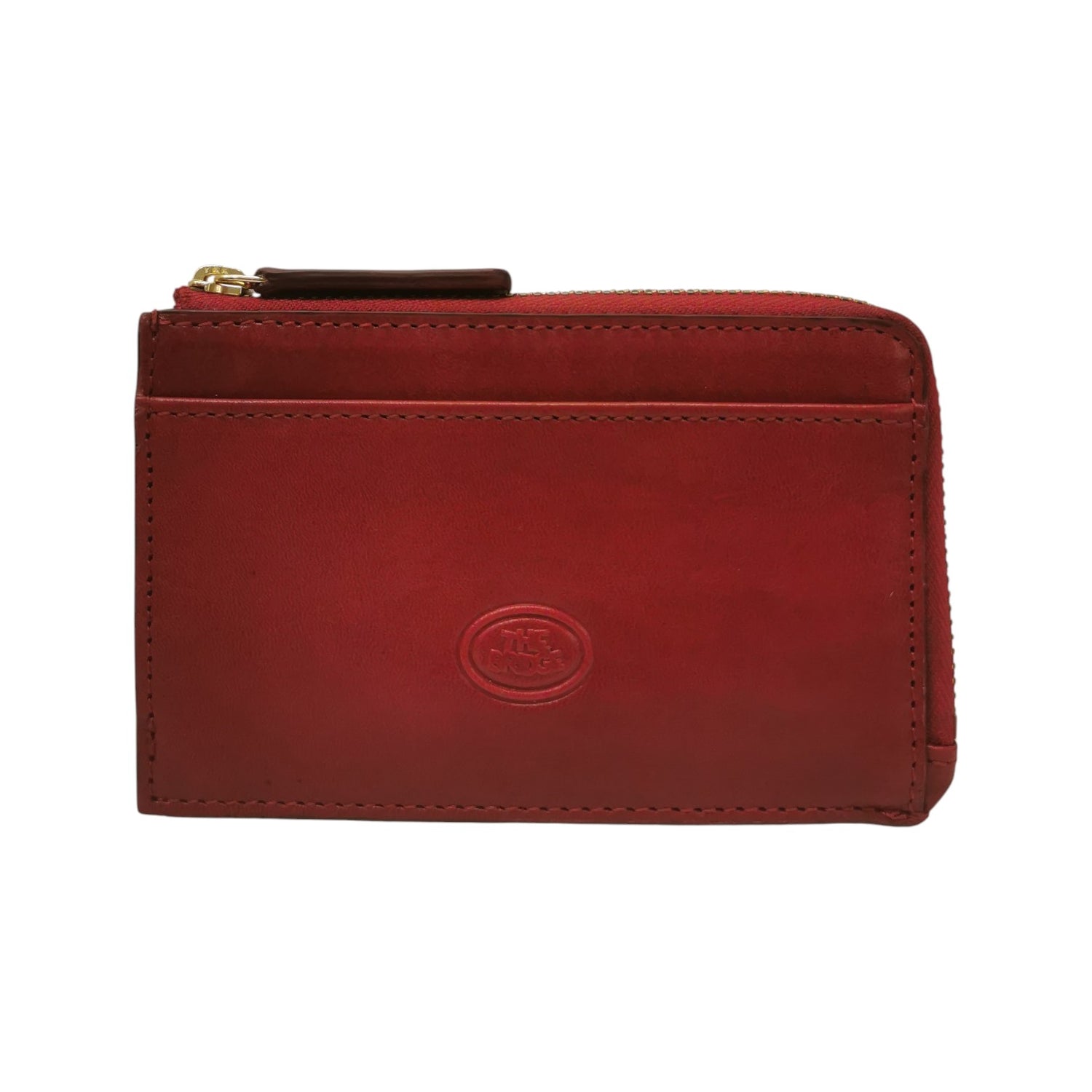 The Bridge Portacarte Linea Story Donna in Pelle Rossa