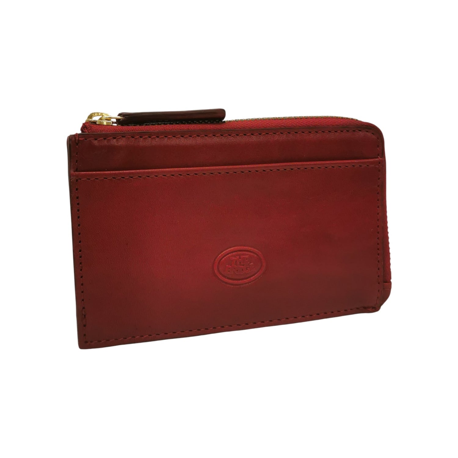 The Bridge Portacarte Linea Story Donna in Pelle Rossa