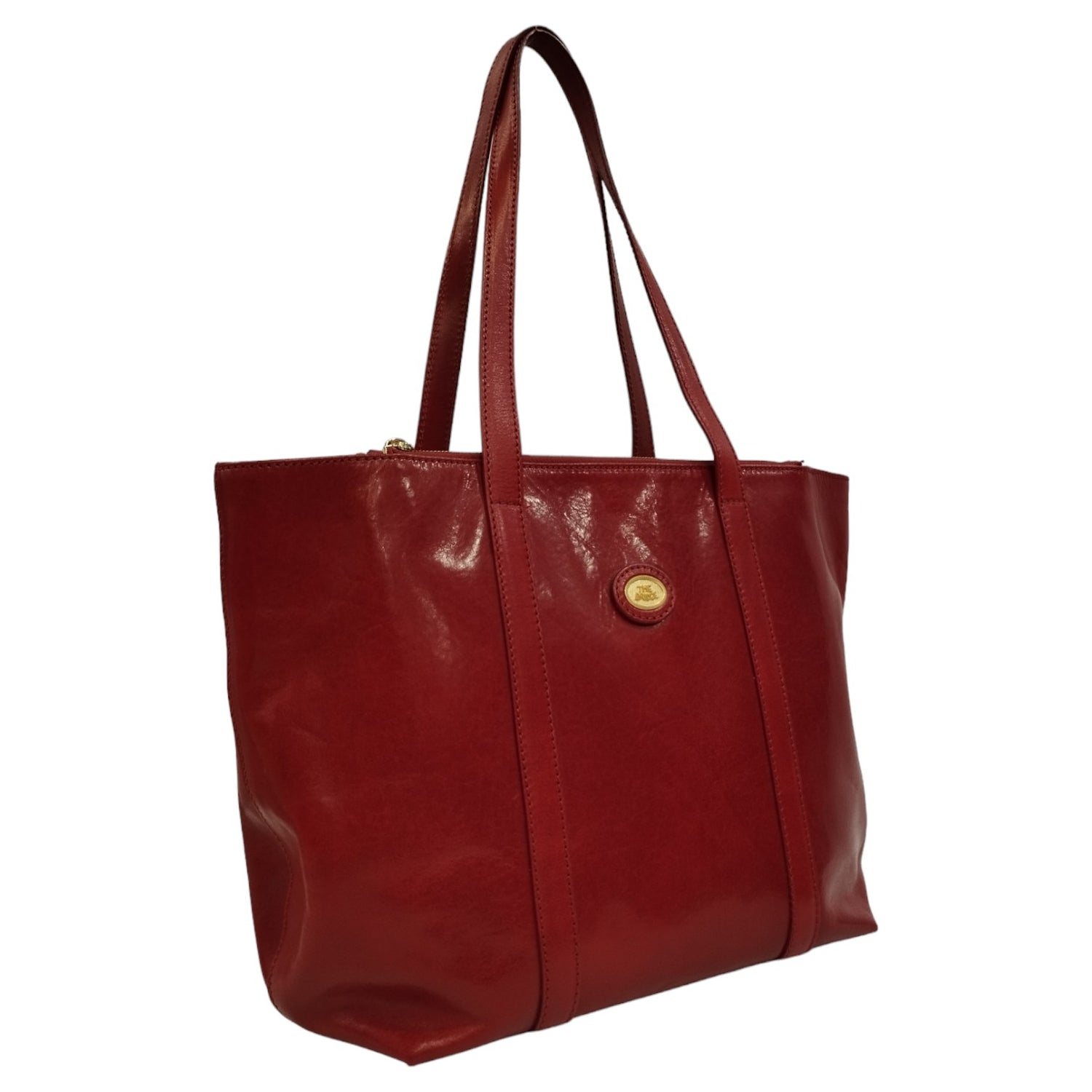 The Bridge Shopping Bag Rossa Linea Story in Pelle