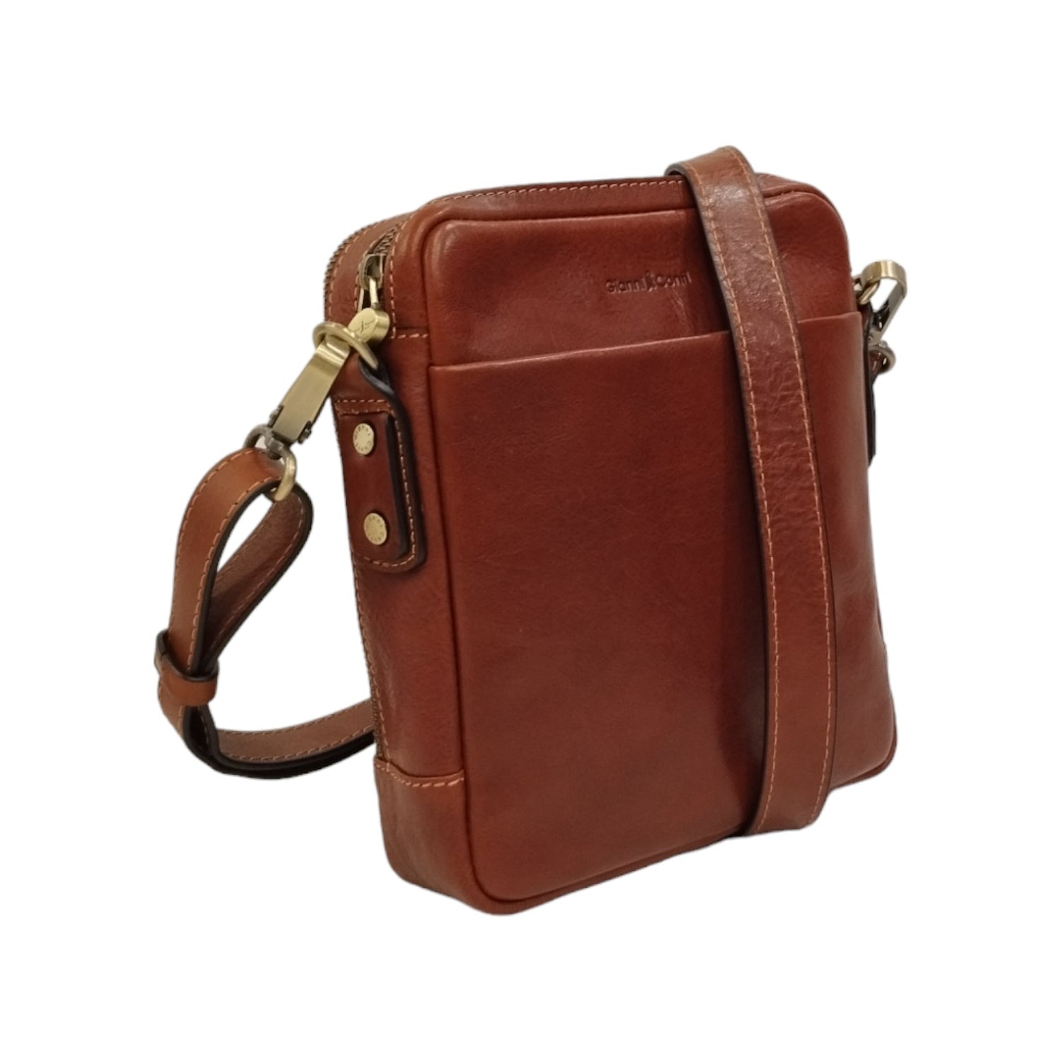 Gianni Conti Borsello Ren Uomo in Pelle Cuoio con Tracolla