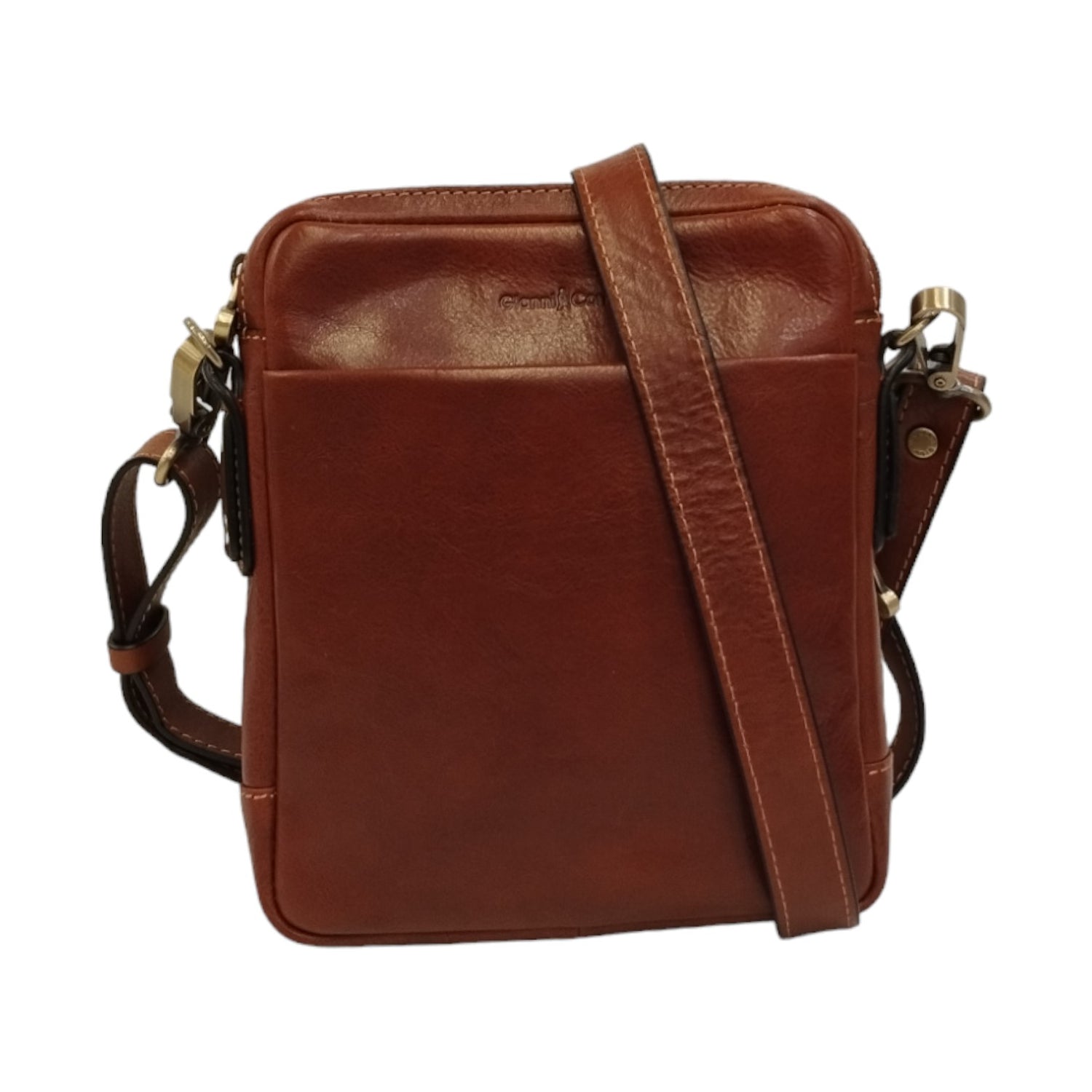 Gianni Conti Borsello Ren Uomo in Pelle Cuoio con Tracolla