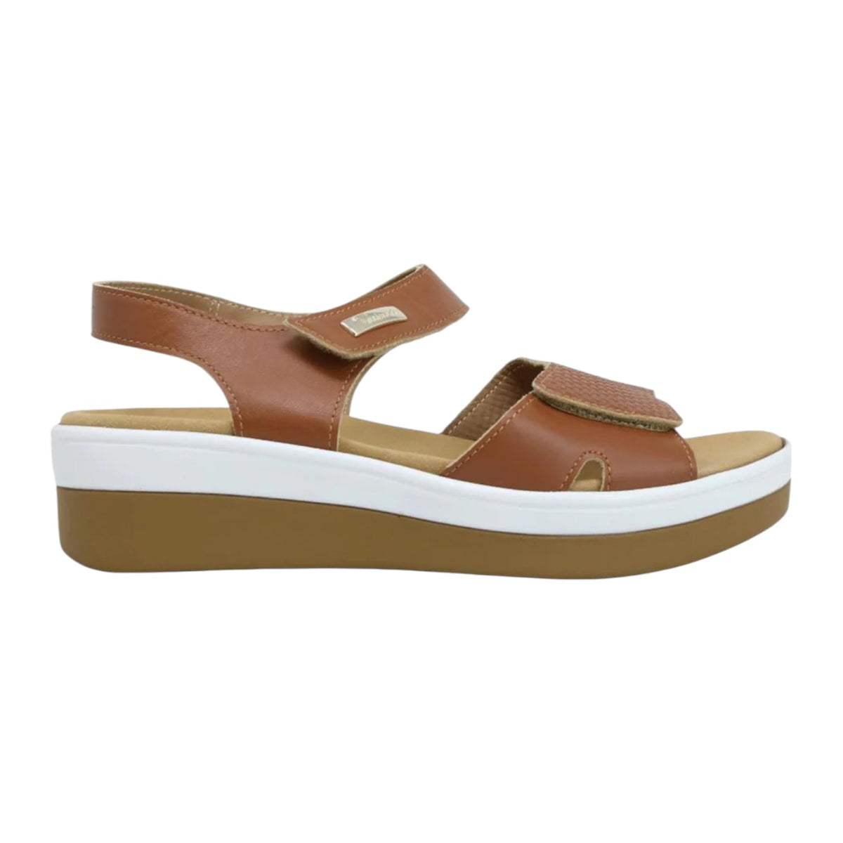 Susimoda Sandalo Cammello con Strappo e Zeppa da Donna