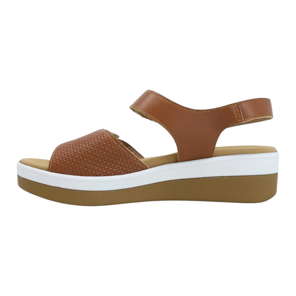 Susimoda Sandalo Cammello con Strappo e Zeppa da Donna